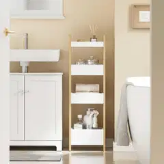 SoBuy säilytyshylly valkoinen FRG226-H-WN - 5