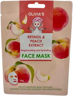 OLIVIA'S kasvonaamio retinoli & persikka - 1
