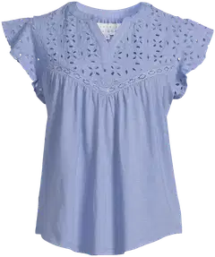 Margaux Riviera naisten pitsisomisteinen trikootoppi CG-116 - Lt.blue - 2