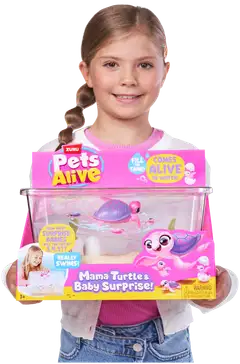 Pets Alive Mama & Baby Turtle leikkisetti - 3