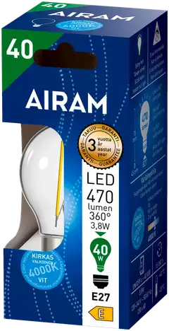 Airam LED Koriste 3,8W 470lm 4000K E27 kirkas - 2