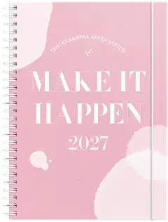 Burde Kalenteri 2027 Make It Happen roosa - 1