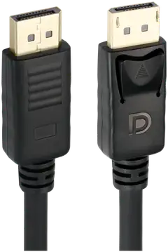 Wave DisplayPort - DisplayPort kaapeli, 2m, Musta - 1