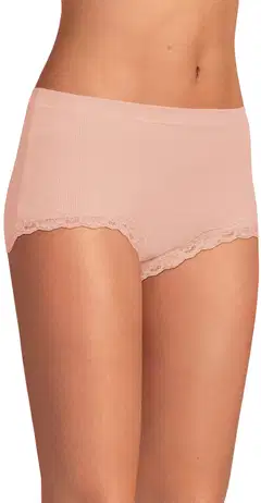 Actuelle naisten rib maxi alushousut 210A332620 3-pack - Multicolor - 4