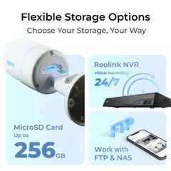 Reolink CX810 PoE Cam Outdoor 4K ColorX Night Vision Valkoinen - 5