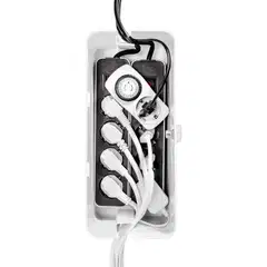 Reer kaapeliboksi sähköjohtojen turvalliseen säilytykseen lapsilukolla, tilava - 12