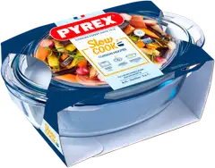 Pyrex lasipata, pata 2,9 l + kansi 1,6 l - 1