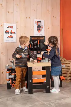 Smoby - Black + Decker Mega Center -työkalupenkki - 5