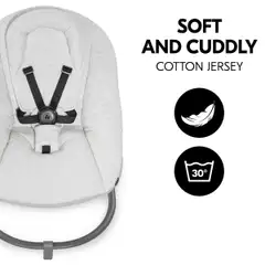 Hauck sitteri Alpha Bouncer Premium vaalean harmaa - 12