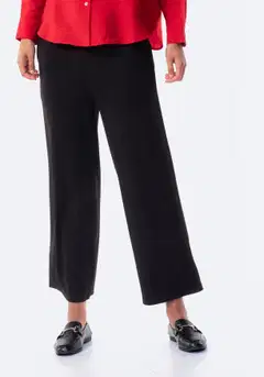 TEX naisten housut napeilla I28159 - BLACK 1 - 1