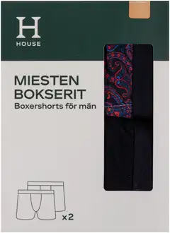 House miesten bokserit 190H082603 2-pack - BLACK - 9
