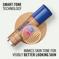 Rimmel 30ml Match Perfection SPF 20 301 Warm Honey meikkivoide - 6