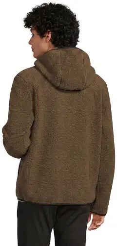 WKLY. miesten kevyt polarfleece-hupputakki vetoketjulla 194W362635 - 19-0618TCX beech - 3