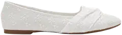 WKLY. naisten ballerinat Menorca Twist - WHITE - 1