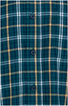 TEX miesten ruudullinen flanellipaita I967101 - EMERALD - 3