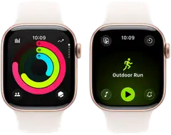 Apple Watch Series 11 GPS 42mm ruusukultainen alumiinikotelo, light blush sport ranneke - M/L - MEU44QN/A - 4