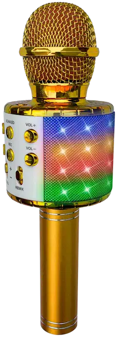 PartyFunLights bluetooth karaokemikrofoni ja kaiutin kulta - 1