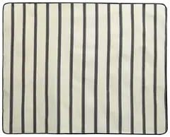 Åhléns Home picnickhuopa Stripe 120x150cm white/blac - 1