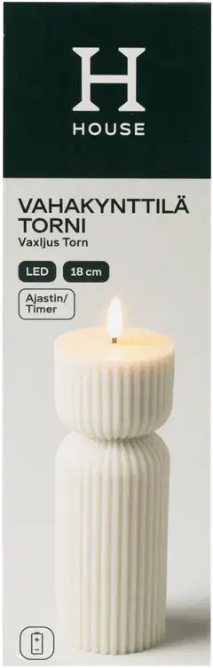 House Led-vahakynttilä Torni 18 cm - 1