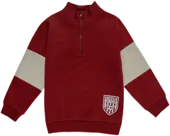 Ciraf lasten vetoketjullinen collegepaita 25PC252827 - 19-1934tcx tibetan red - 1