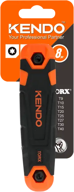Kendo 8-osainen taitettava torx-avainsarja - 1