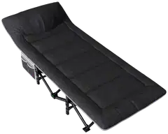 Nordcore retkisänky premium, musta - 210x80x40cm - max 280kg - 1