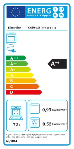 Electrolux erillisuuni COP840B musta - 6