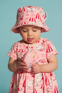 Muumi vauvojen hattu Simpukkaranta 591699 - koralli - 2