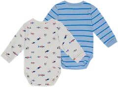 Ciraf vauvojen body Meriseikkailu 250B260440 2-pack - 11-0103tcx egret - 2