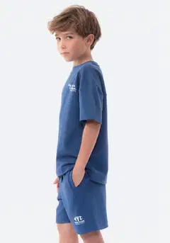 TEX lasten t-paita ja shortsit I276718 - INDIGO LIGHT - 4