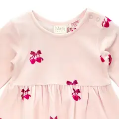 Ma-ia family vauvojen veluurimekko Morelli 204513 - Roosa - 2