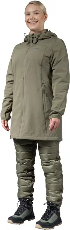 Luode12 naisten hybridihousut 223L332677 - Burnt olive - 9