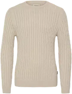 Blend miesten puuvillainen kaapelineule - Crockery Melange - 1