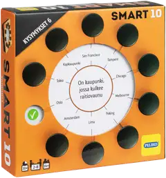Peliko tietopeli Smart10 Kysymykset 6 - 1