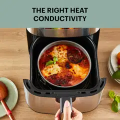 Tefal Easy Fry vuokasetti air fryereihin, irtopohjavuoka 18 cm ja kakkuvuoka 16 cm - 9