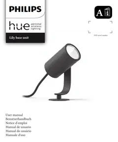 Philips Hue Lily -kohdevalaisin kolmella spotilla 8W 2000-6500K 590LM musta säädettävä - 2