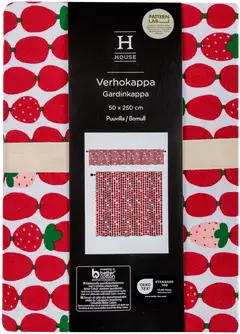 House verhokappa Mansikka 250x50cm punainen PatternLab - 3