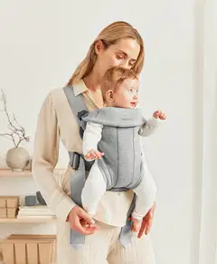 BabyBjörn vauvan kantoreppu mini - 3d jersey, vaaleanharmaa - 9