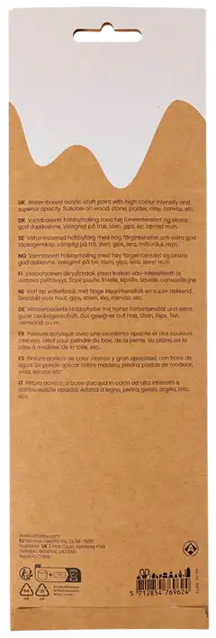 Creativ Company plus color -ask.maali pinkki sävyt 6x5ml - 3