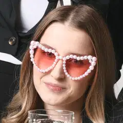 Hupilasit pinkit sydämet helmin - 2