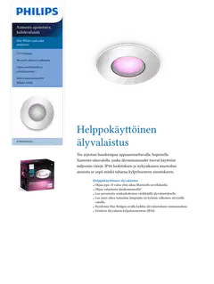 Philips Hue Xamento -upotettu alasvalo kylpyhuoneeseen 4.2W 2000-6500K 400LM chrome - 2