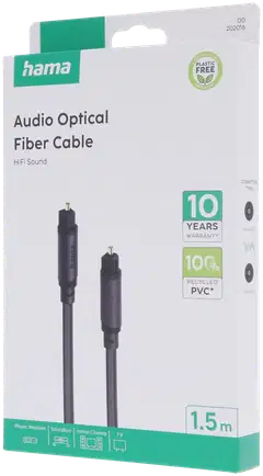 Hama audiojohto, optinen ODT Toslink, 1,5 m - 3