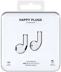 Happy Plugs langattomat nappikuulokkeet Joy 2, valkoinen - 5