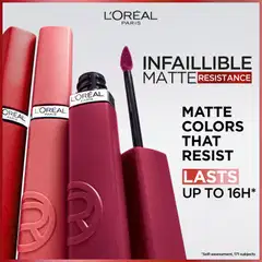 L'Oréal Paris Infaillible Matte Resistance 420 Le Rouge Paris  huulipuna 5ml - Breakfast In Bed - 9