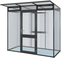 Kreative Gartentechnik kasvihuone Linea I 2,56 m2 antrasiitinharmaa - 1