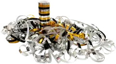 Juhlamaailma serpentiini kulta,musta,hopea 2 rll - 1