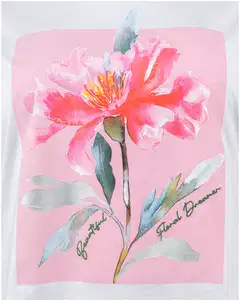 House naisten t-paita 213HP09120, D-mitoitus - flower print - 3