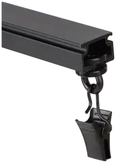 Ihanin U-verhokiskon liu'ut nipistimellä pyöreä musta 20kpl - 2