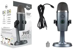 Logitech mikrofoni Blue Yeti Nano USB harmaa - 5