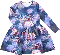 Pop&co lasten trikoomekko Cilia - Unicorn - 1